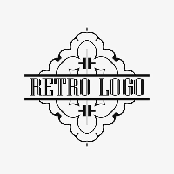 Art Deco logotipo ornamental — Vetor de Stock