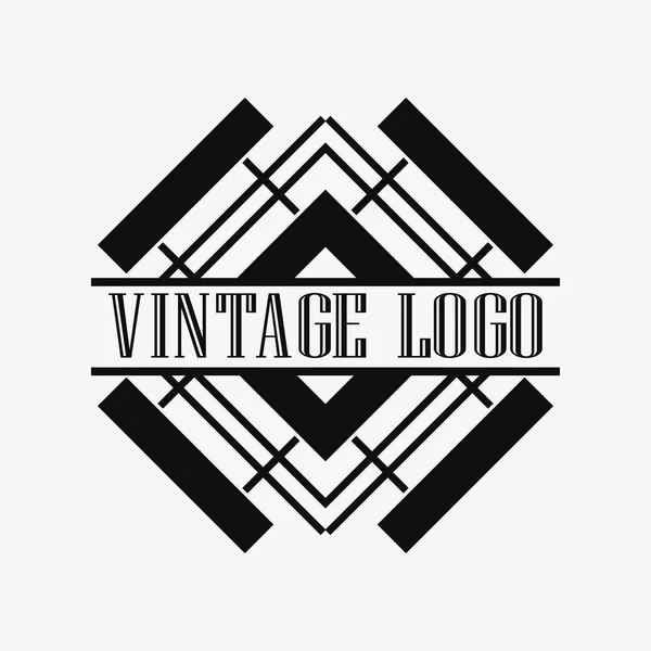 Art Deco logotipo ornamental — Vetor de Stock