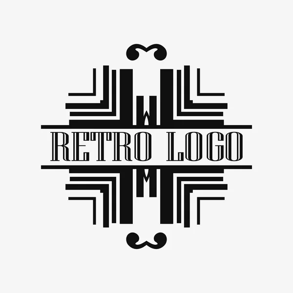 Art Deco ozdobne Logo — Wektor stockowy
