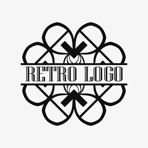 Art Deco logotipo ornamental — Vetor de Stock