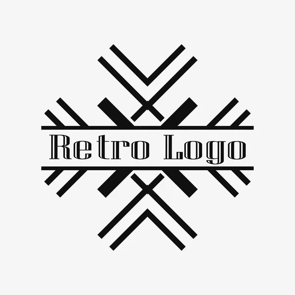 Art Deco ozdobne Logo — Wektor stockowy