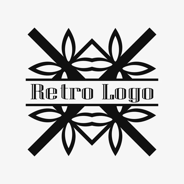 Art Deco logotipo ornamental —  Vetores de Stock
