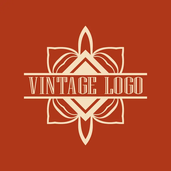 Logo ornamental vintage — Vector de stock