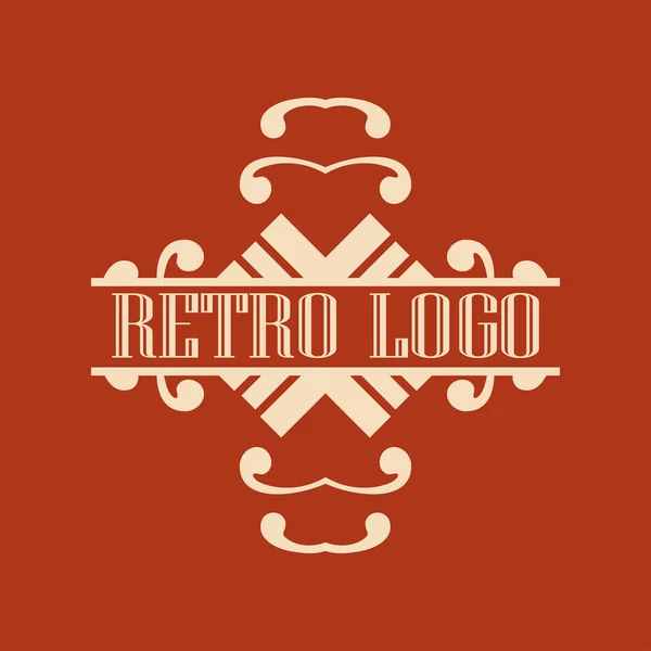 Logotipo ornamental vintage — Vetor de Stock