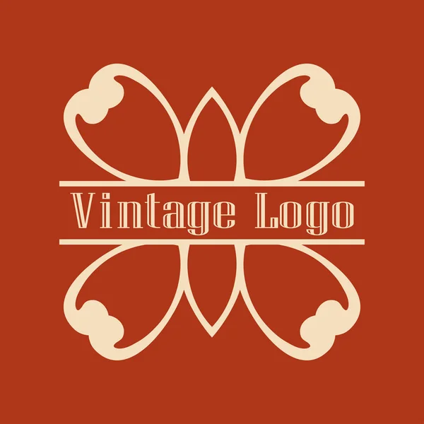 Vintage ozdobné logo — Stockový vektor