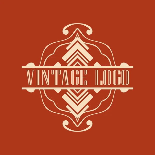 Logotipo ornamental vintage — Vetor de Stock