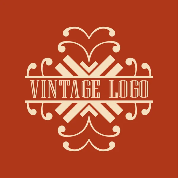 Vintage-Zierlogo — Stockvektor