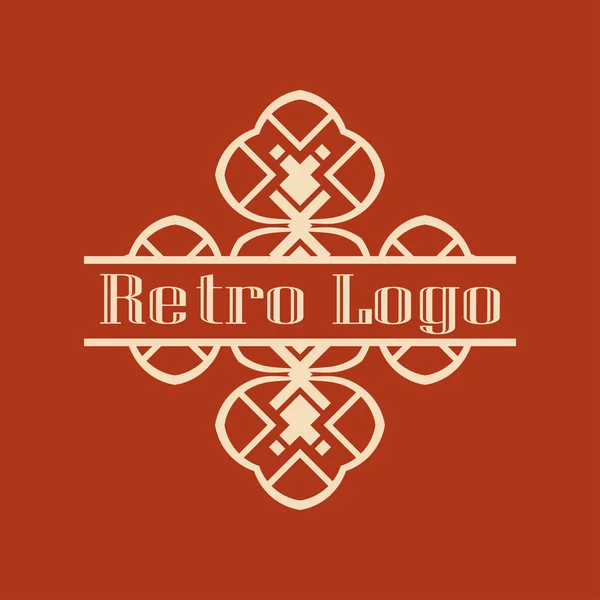 Logotipo ornamental vintage — Vetor de Stock