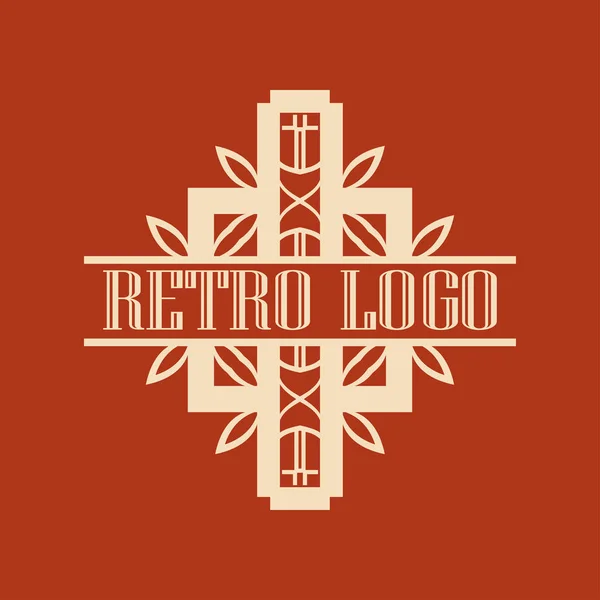 Logotipo ornamental vintage — Vetor de Stock