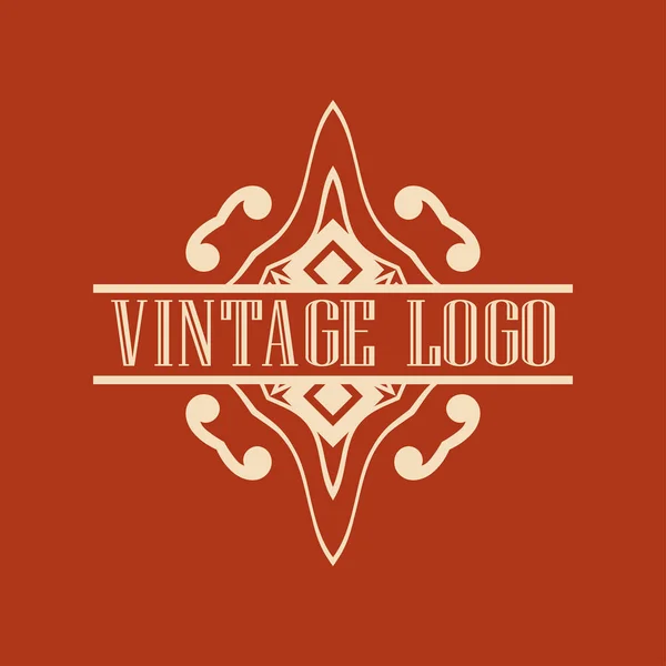 Logo ornemental vintage — Image vectorielle