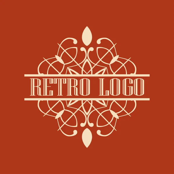 Logotipo ornamental vintage — Vetor de Stock