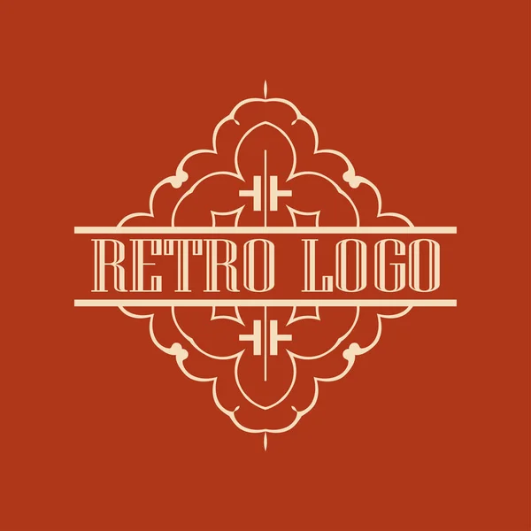 Винтажный декоративный логотип — стоковый вектор