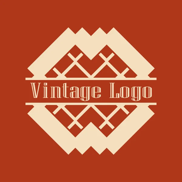 Vintage ozdobné logo — Stockový vektor