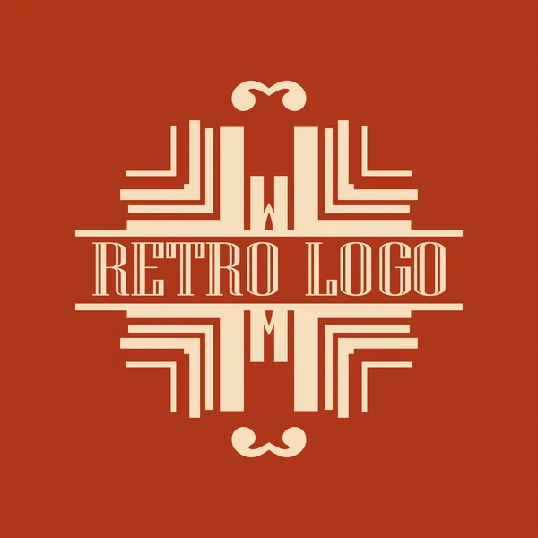 Vintage Ornamental Logo — Stock Vector