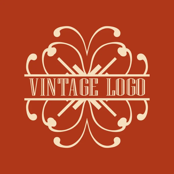 Vintage ozdobné logo — Stockový vektor