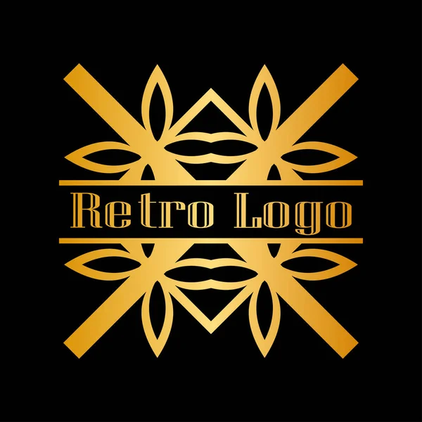 Logo décoratif art déco — Image vectorielle