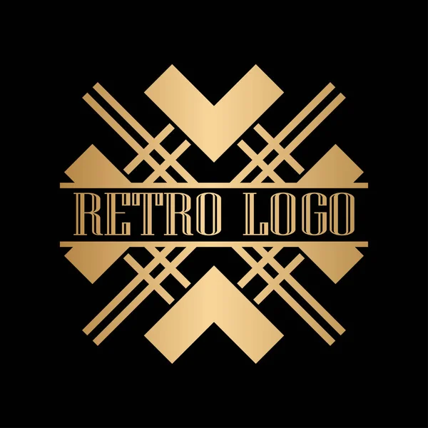 Art Deco διακοσμητικά λογότυπο — Διανυσματικό Αρχείο