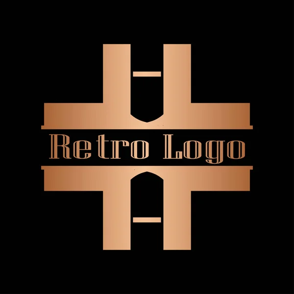 Art Deco logotipo ornamental —  Vetores de Stock