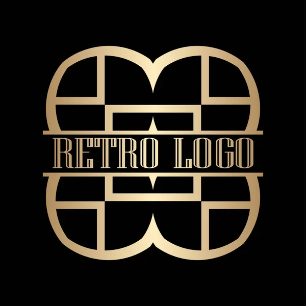 Logo Ornamen Art Deco - Stok Vektor