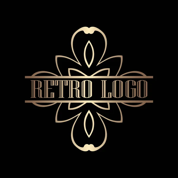 Art Deco díszítő logó — Stock Vector