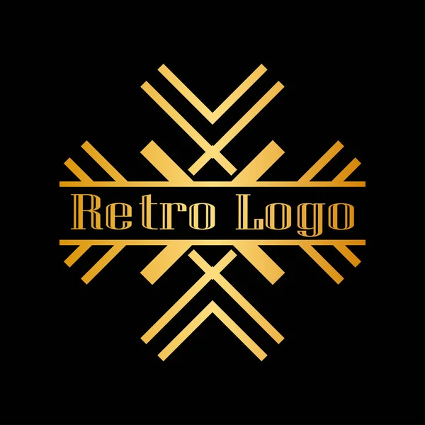 Art Deco logotipo ornamental —  Vetores de Stock