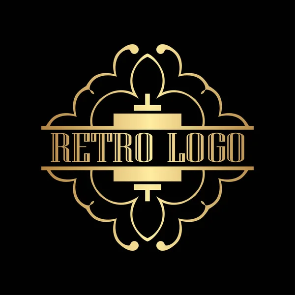 Art Deco logotipo ornamental —  Vetores de Stock