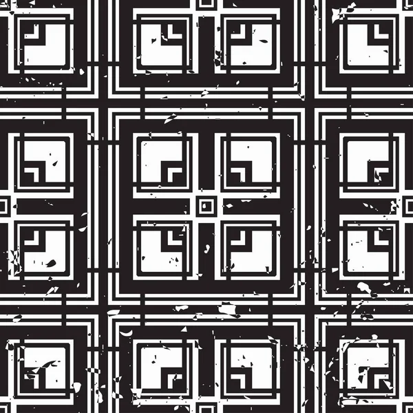 Vector Moderno Patrón Azulejos Abstracto Art Deco Fondo Monocromo Sin — Vector de stock