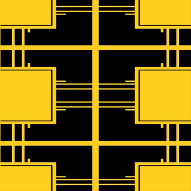 Dikişsiz art deco desen