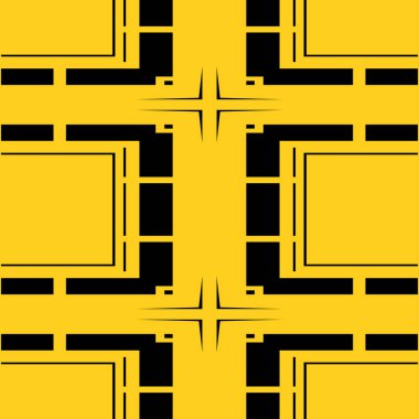 Dikişsiz art deco desen