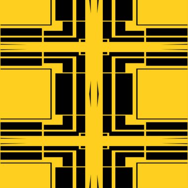 Dikişsiz art deco desen