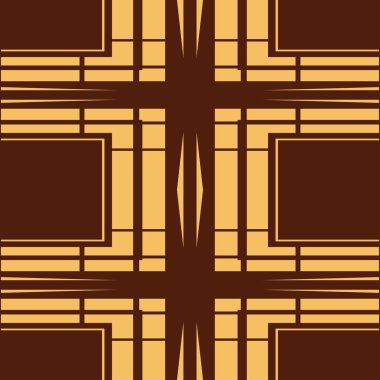 Dikişsiz art deco desen