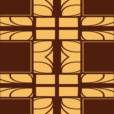 Dikişsiz art deco desen