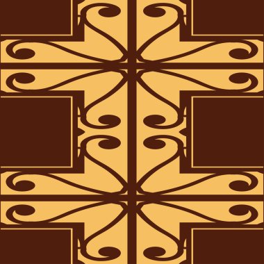 Dikişsiz art deco desen