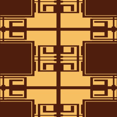 Dikişsiz art deco desen