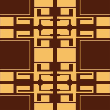 Dikişsiz art deco desen