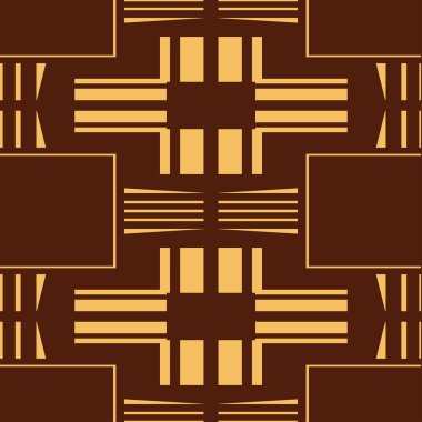 Dikişsiz art deco desen