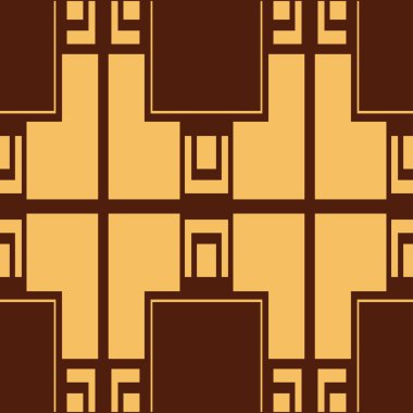 Dikişsiz art deco desen