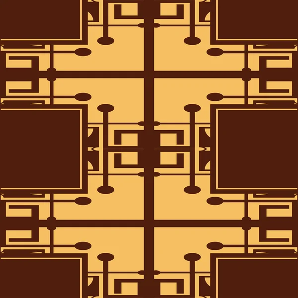 Pola Art Deco tak berjahit - Stok Vektor