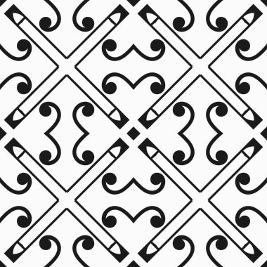 Dikişsiz art deco desen