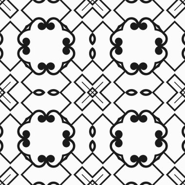 Dikişsiz art deco desen