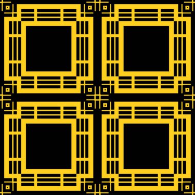 Dikişsiz art deco desen