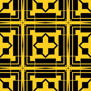 Dikişsiz art deco desen