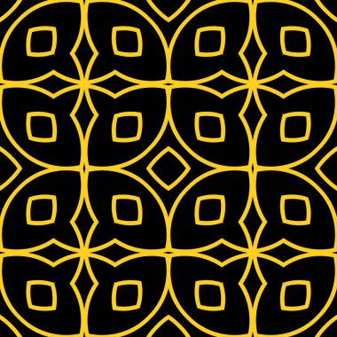 Dikişsiz art deco desen