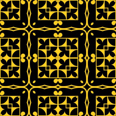 Dikişsiz art deco desen