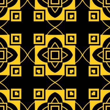 Dikişsiz art deco desen