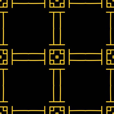 Dikişsiz art deco desen