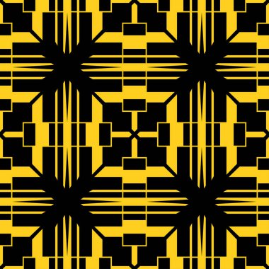 Dikişsiz art deco desen