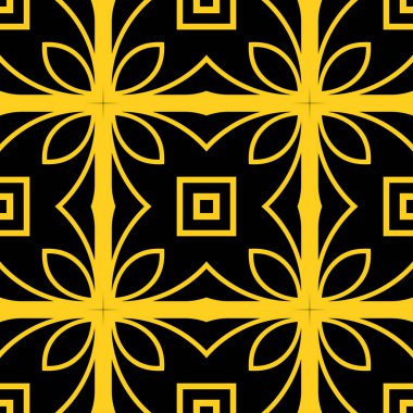 Dikişsiz art deco desen