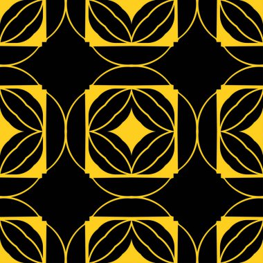 Dikişsiz art deco desen