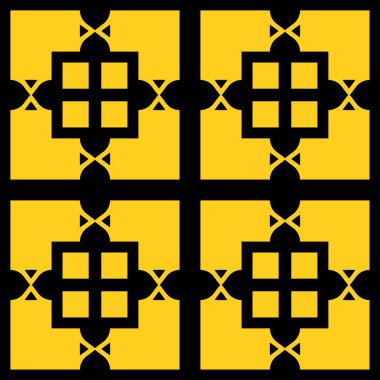 Dikişsiz art deco desen